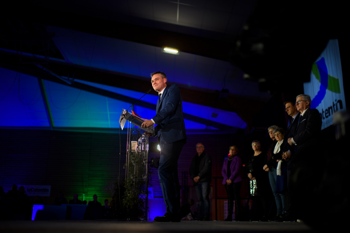 David Margueritte, Président de l'Agglomération du Cotentin.